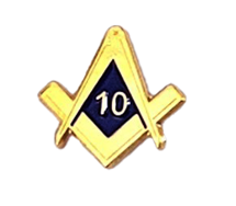 Masonic 10 Year Service Pin